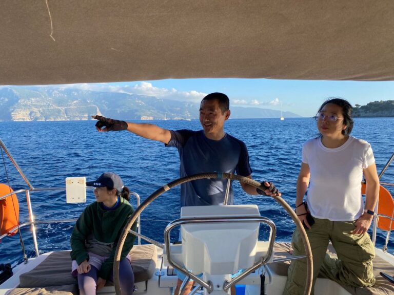 Yacht practice in Turkey